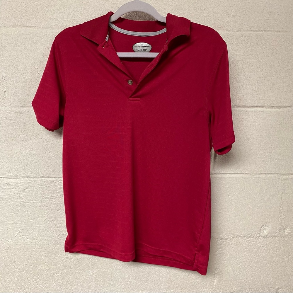 Grand Slam Men’s Golf Red Polo Slim Fit Shirt Size Small